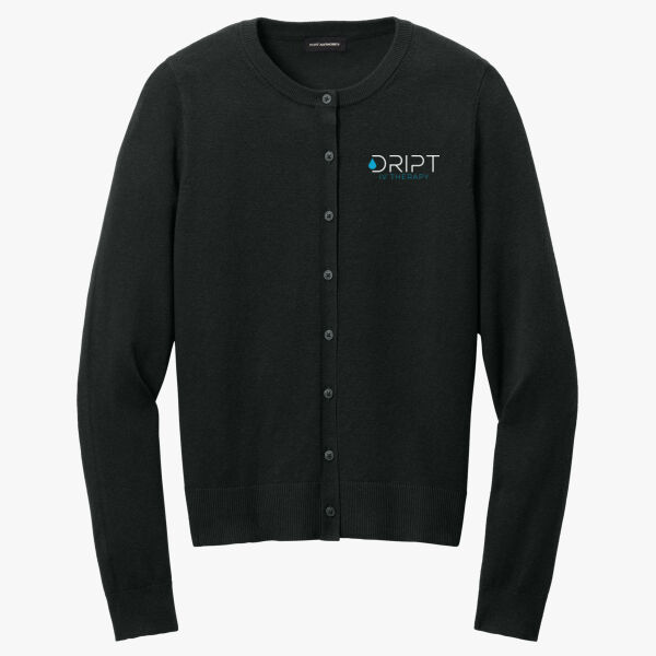 Women's Easy Care Crewneck Cardigan Sweater Thumbnail