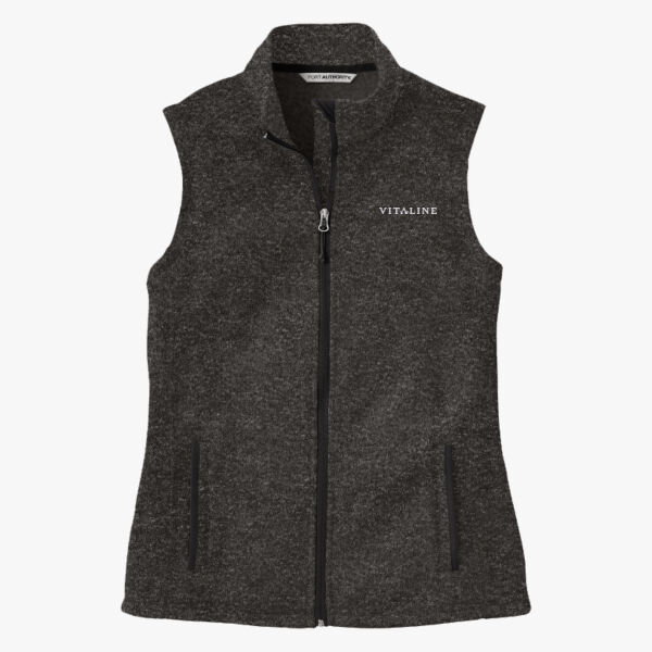 Ladies Sweater Fleece Vest  Thumbnail