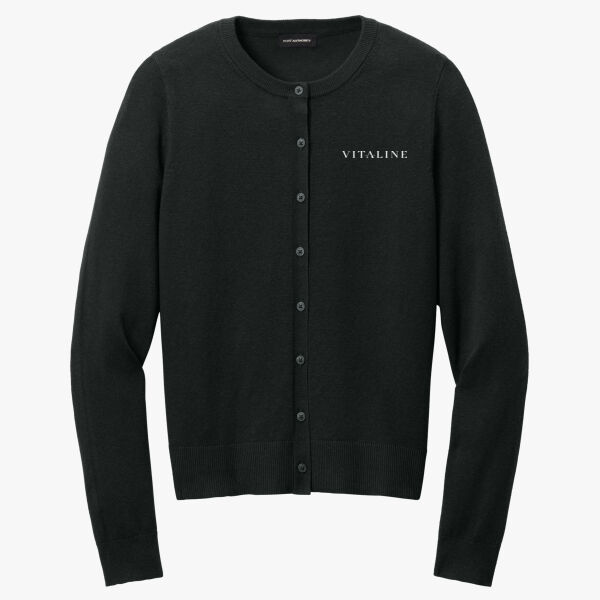 Women's Easy Care Crewneck Cardigan Sweater  Thumbnail